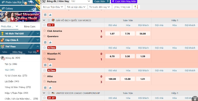 Đặt kèo 1X2 đơn giản phù hợp tân binh